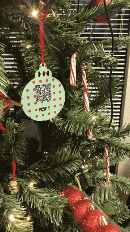 Scanning Pop Video Ornament